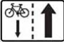 E 12b – Jízda cyklistů v protisměru